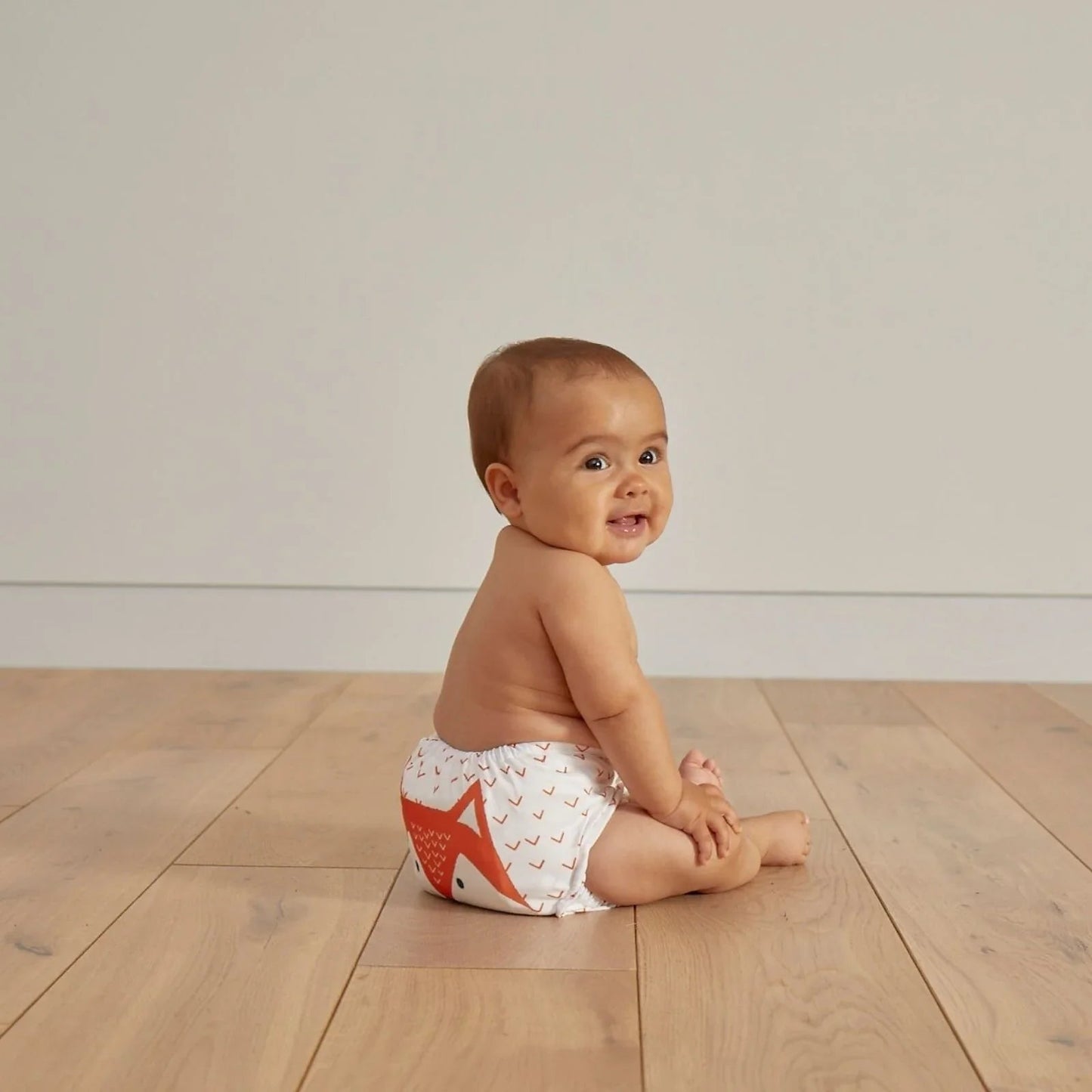Kit & Kin Reusable Nappy - Fox - mezetto ebebek ebebek