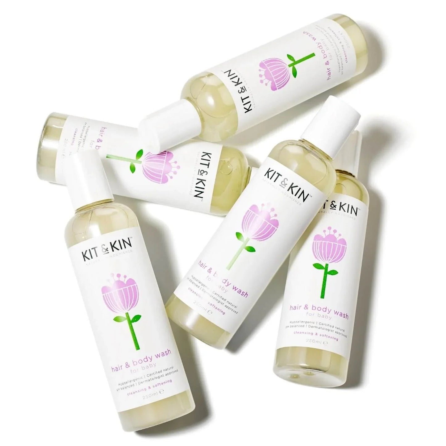 Kit & Kin Shampoo & Body Wash 250ml - mezetto ebebek ebebek