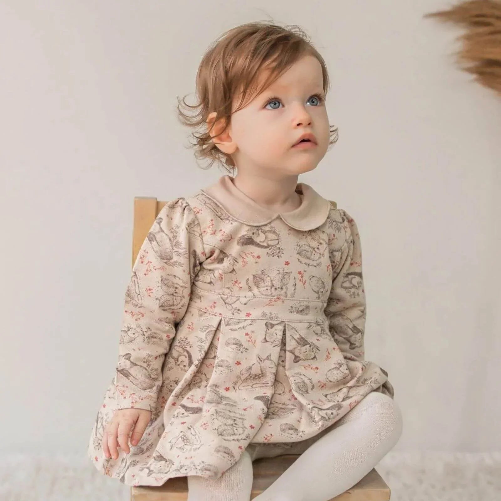 Kitikate Organic Grace Dress with Tights - mezetto ebebek ebebek