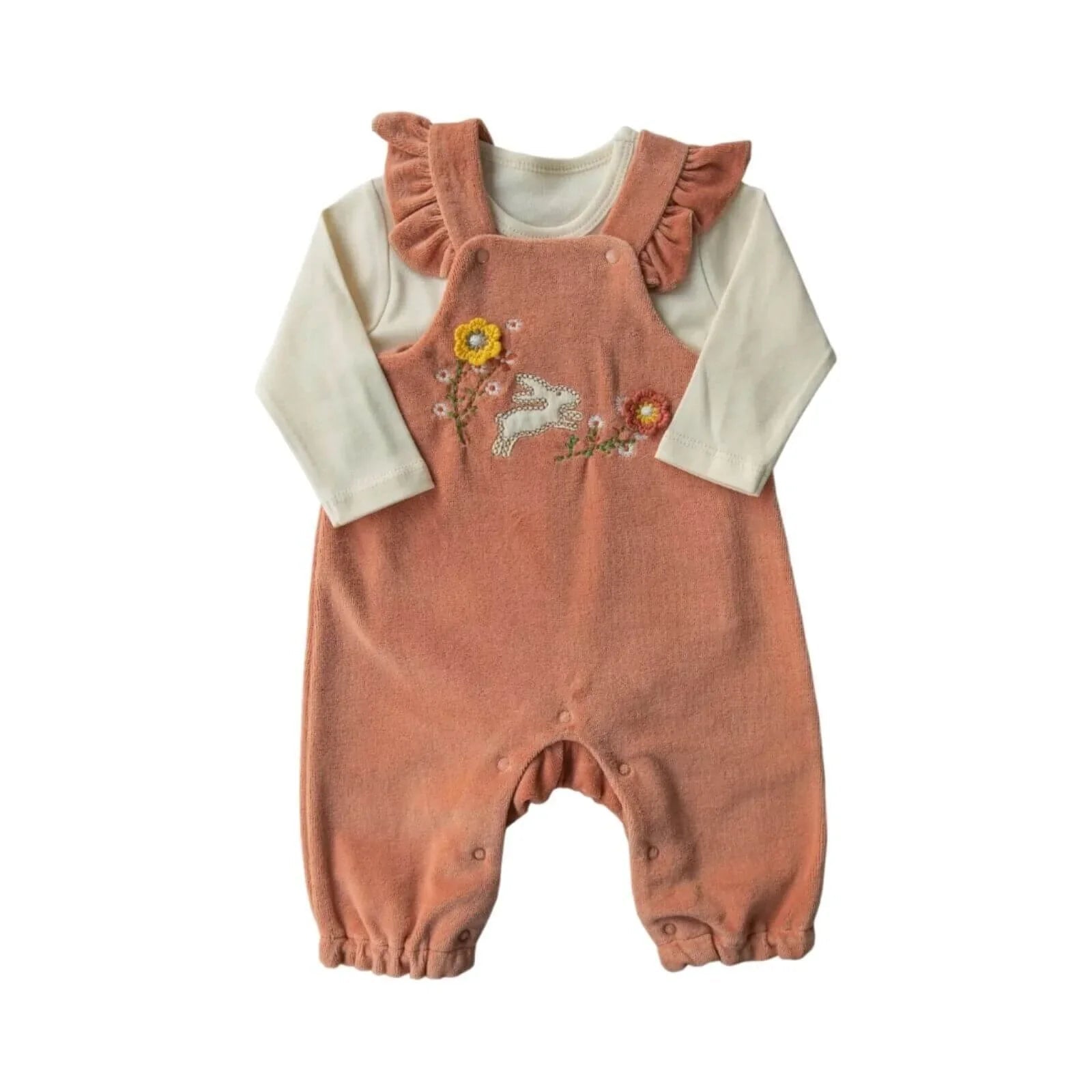 Kitikate Organic Lana Dungarees Set 2 pcs - mezetto ebebek ebebek