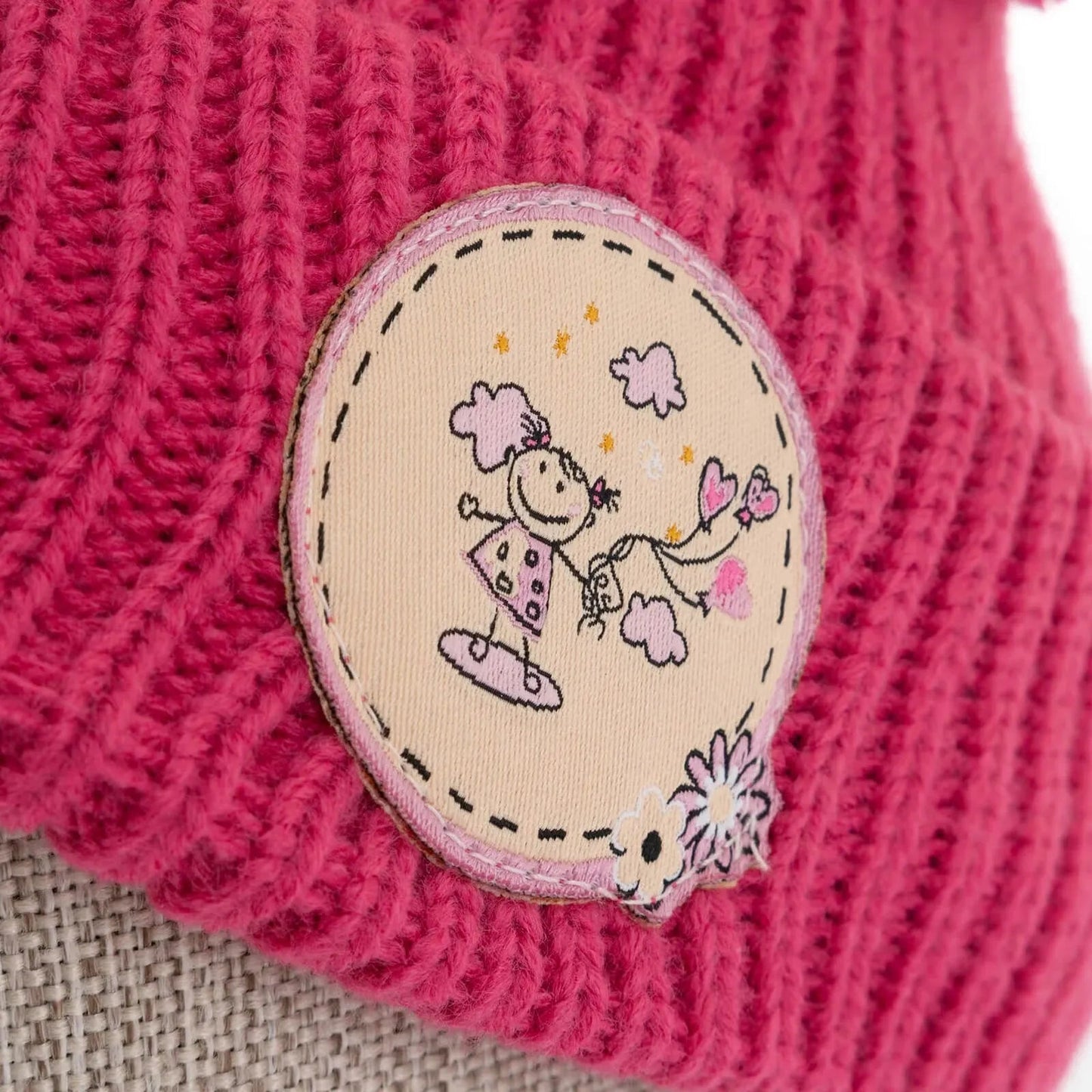 Kitti Beanie - Pink - mezetto ebebek ebebek