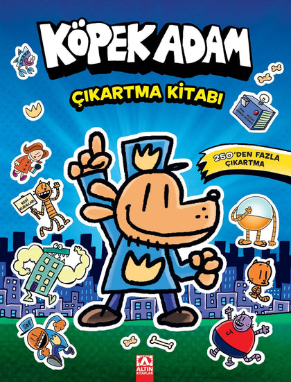 Köpek Adam Çıkartma Kitabı - Altın Kitaplar - Çocuk Kitapları Kitap