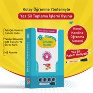 Kolay Öğrenme Yöntemiyle Yaz Sil Toplama İşlemi Oyunu - Dikkat Atölyesi Yayınları Kitap