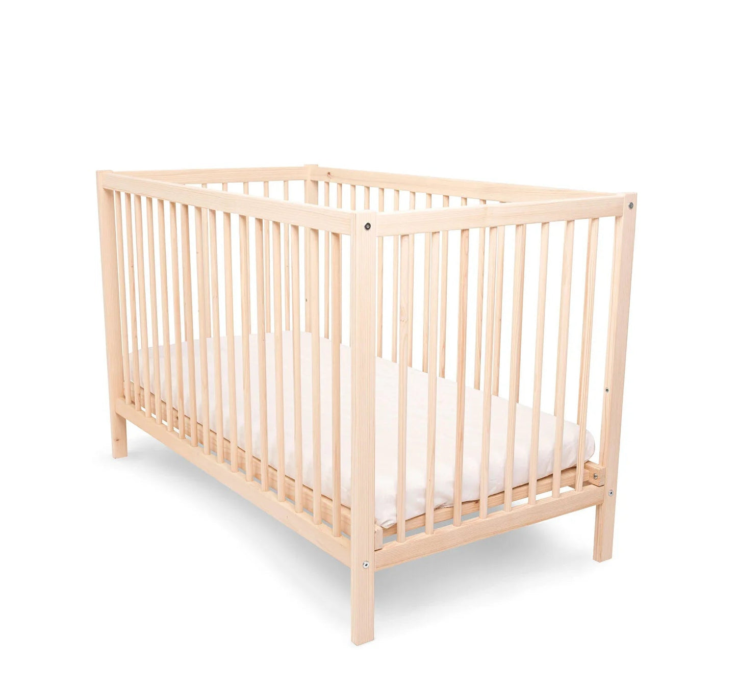 Kukka Natural Wood 2 - Level Cot 60x120 cm - mezetto ebebek ebebek