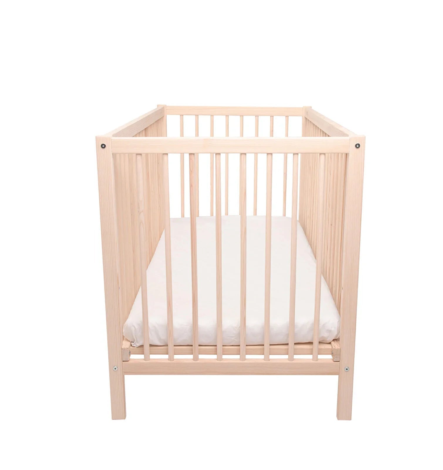Kukka Natural Wood 2 - Level Cot 60x120 cm - mezetto ebebek ebebek