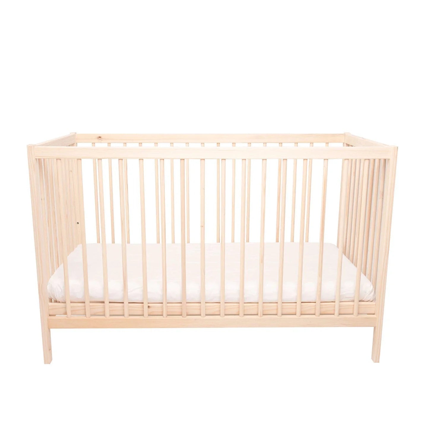 Kukka Natural Wood 2 - Level Cot 60x120 cm - mezetto ebebek ebebek