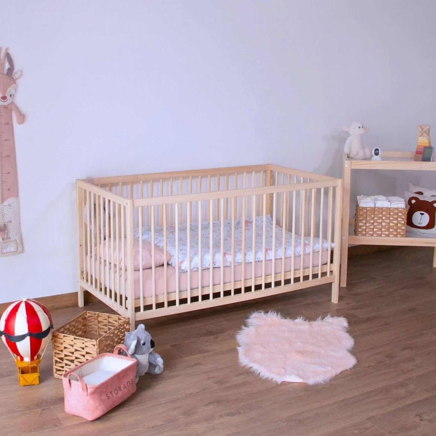 Kukka Natural Wood 2 - Level Cot 70x140 - mezetto ebebek ebebek