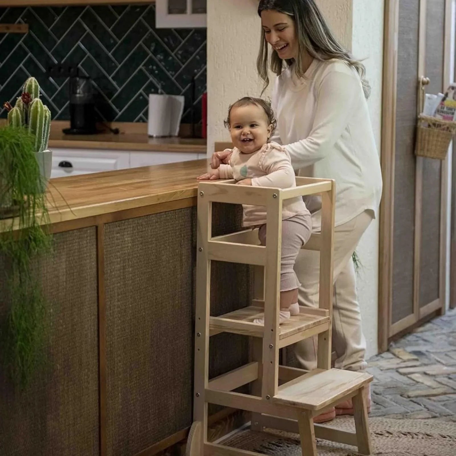 Kukka Wooden Learning Tower - mezetto ebebek ebebek