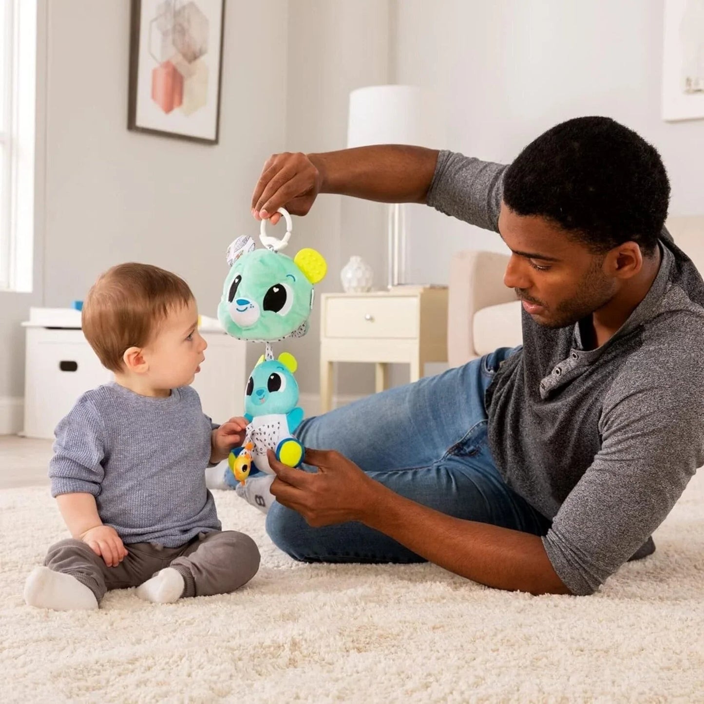 Lamaze 3 - in - 1 Surprise Clip & Go Bear Toy - mezetto ebebek ebebek
