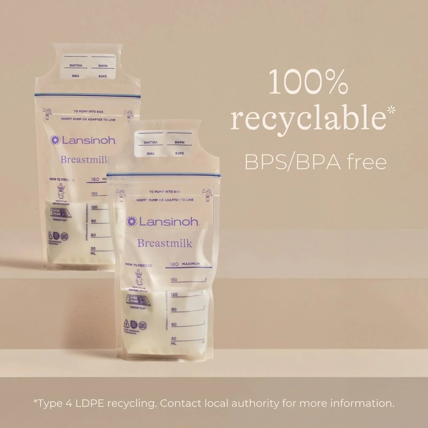 Lansinoh Breastmilk Storage Bags 50 pcs - mezetto ebebek ebebek