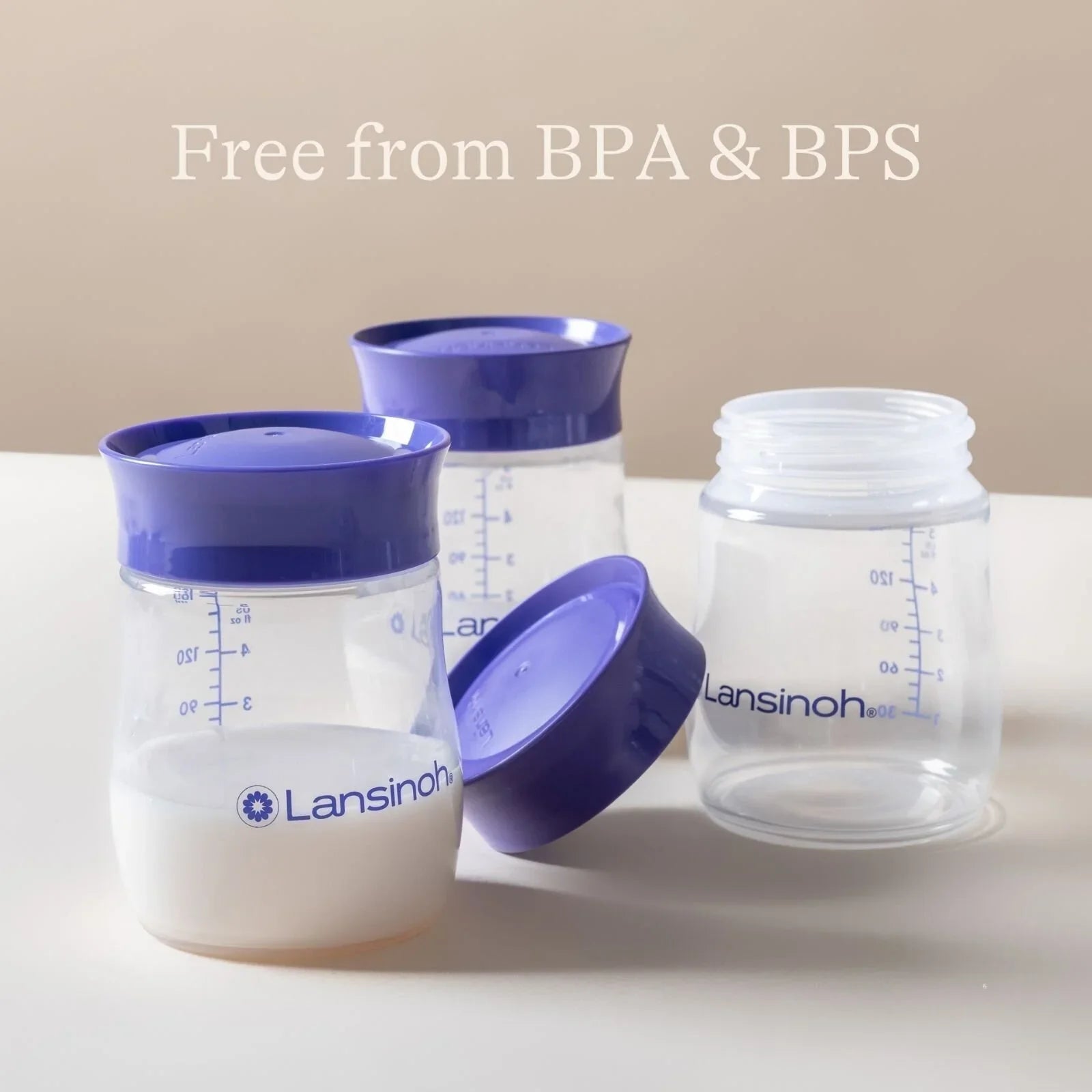 Lansinoh Breastmilk Storage Bottles 4 pcs - mezetto ebebek ebebek