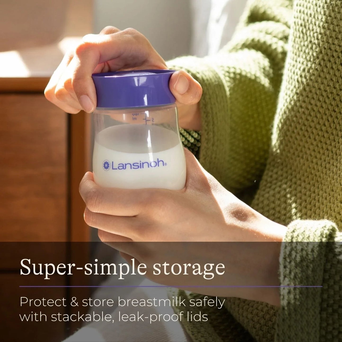 Lansinoh Breastmilk Storage Bottles 4 pcs - mezetto ebebek ebebek