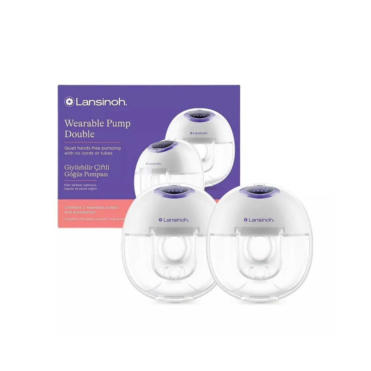 Lansinoh Double Wearable Breast Pump - mezetto ebebek ebebek