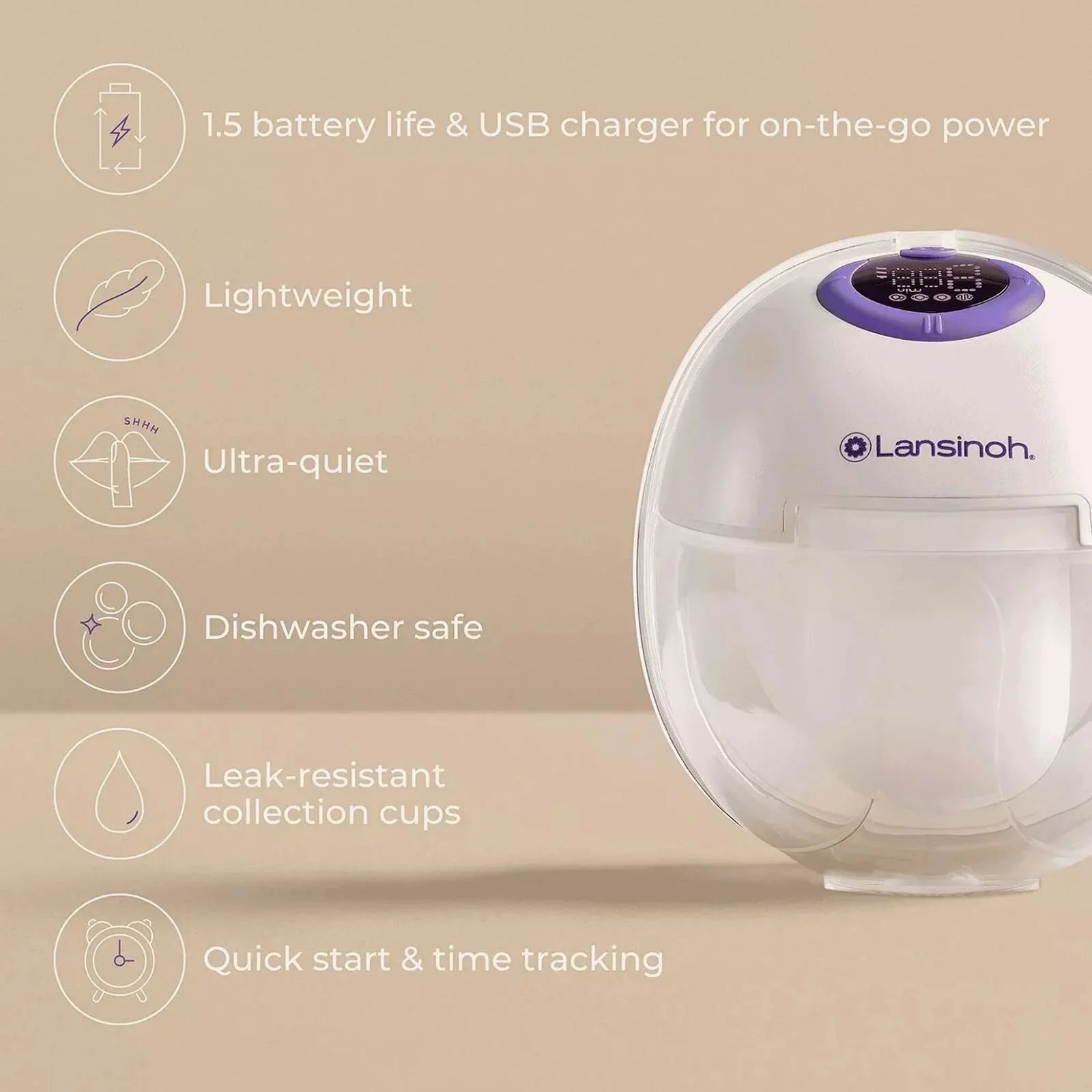 Lansinoh Double Wearable Breast Pump - mezetto ebebek ebebek