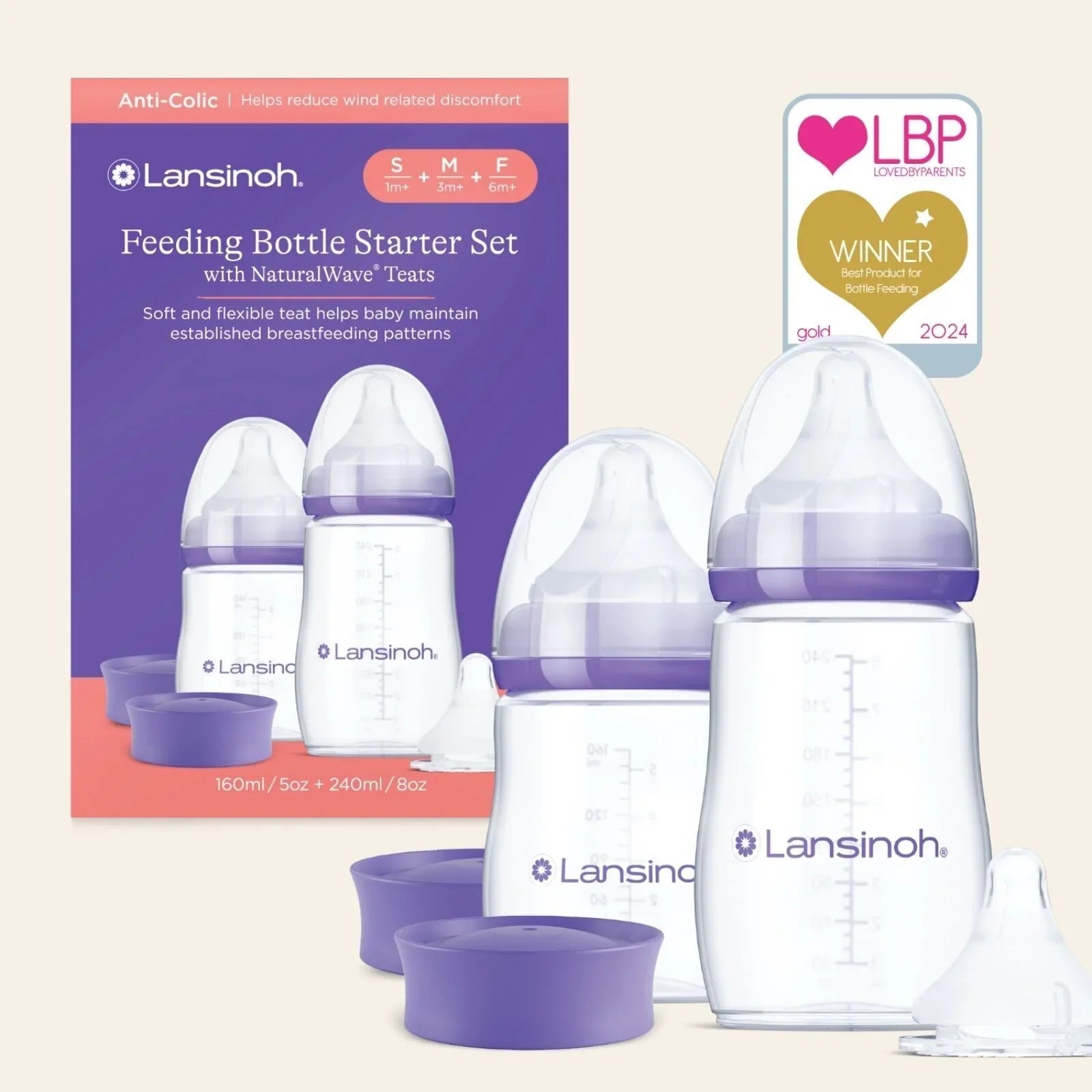 Lansinoh Feeding Bottle Starter Set - mezetto ebebek ebebek