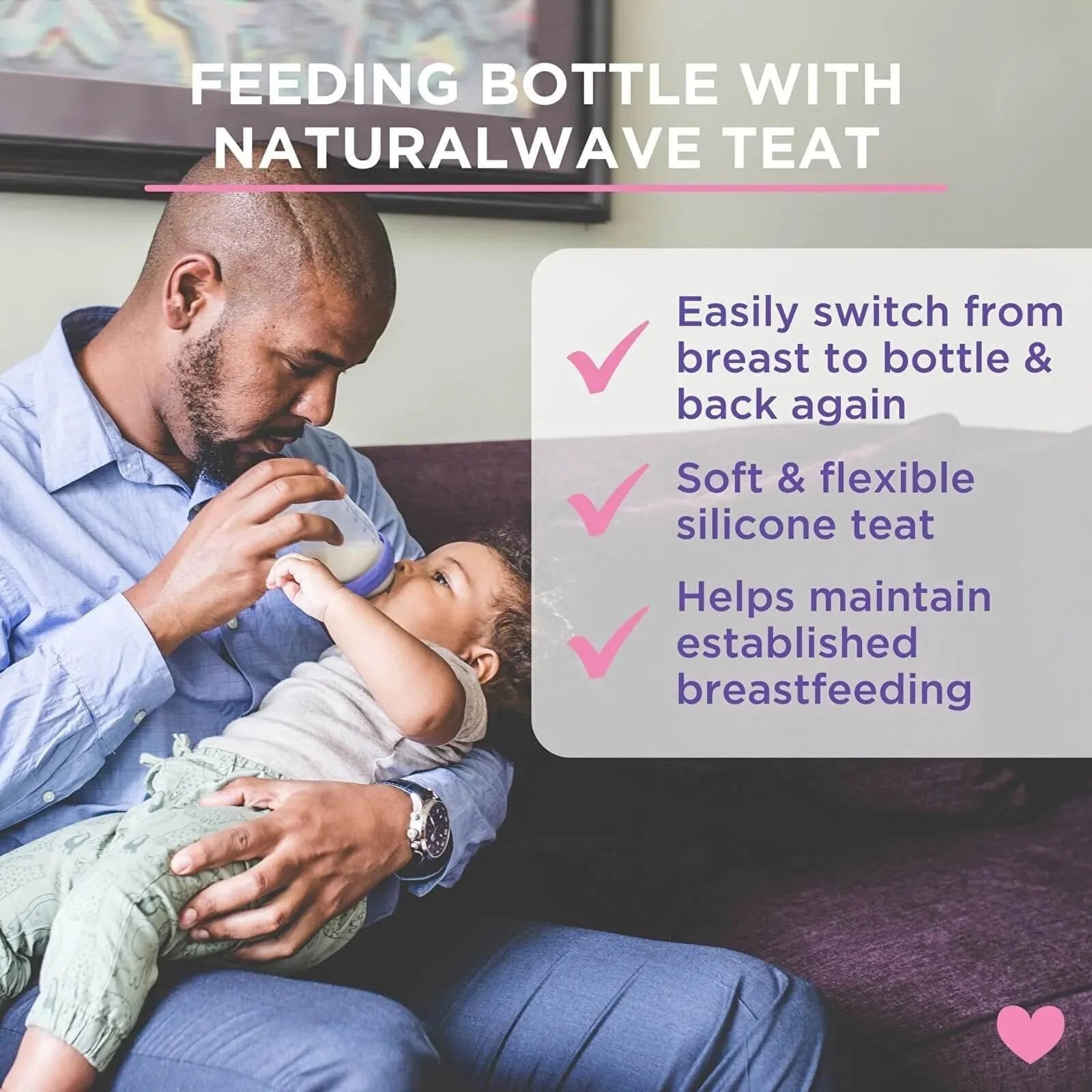Lansinoh Feeding Bottles with NaturalWave Teat 240ml Pack of 2 - mezetto ebebek ebebek