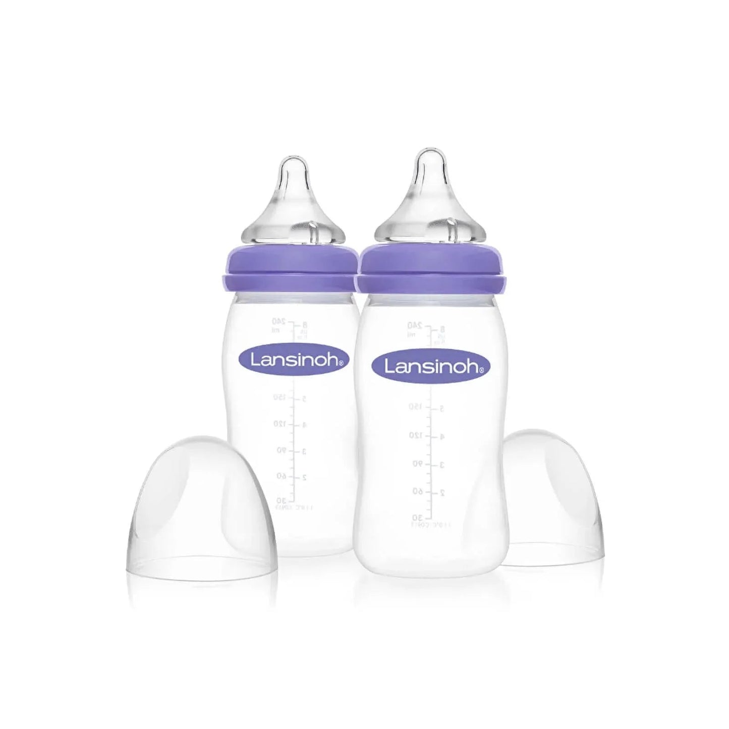 Lansinoh Feeding Bottles with NaturalWave Teat 240ml Pack of 2 - mezetto ebebek ebebek