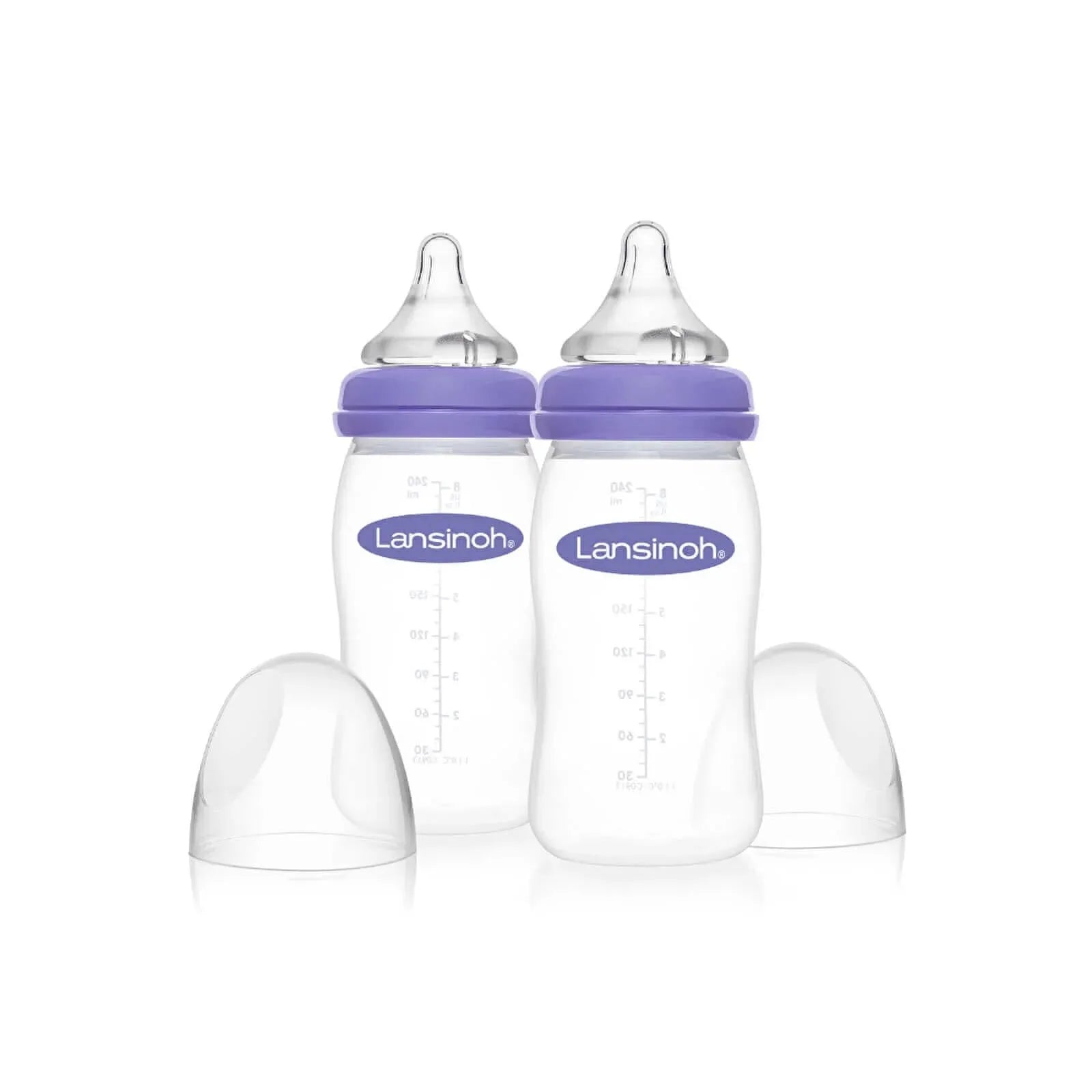 Lansinoh Feeding Bottles with NaturalWave Teat 240ml Pack of 2 - mezetto ebebek ebebek