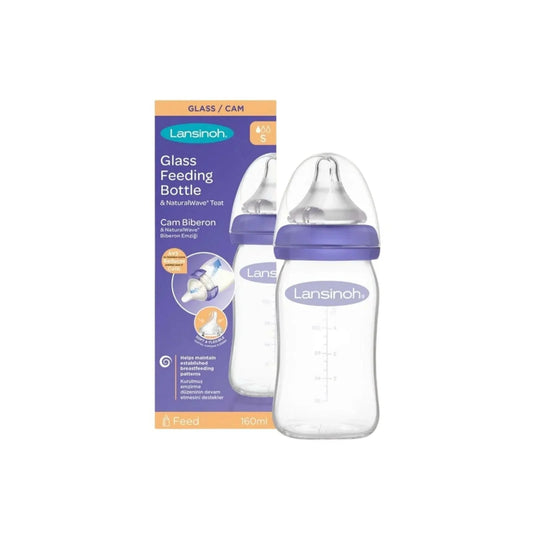 Lansinoh Glass Bottle 160ml - mezetto ebebek ebebek