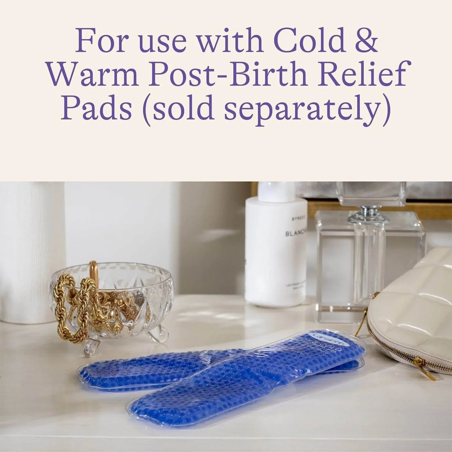 Lansinoh Hygiene Sleeves Refill for Cold & Warm Post - Birth Relief Pads 24 pcs - mezetto ebebek ebebek