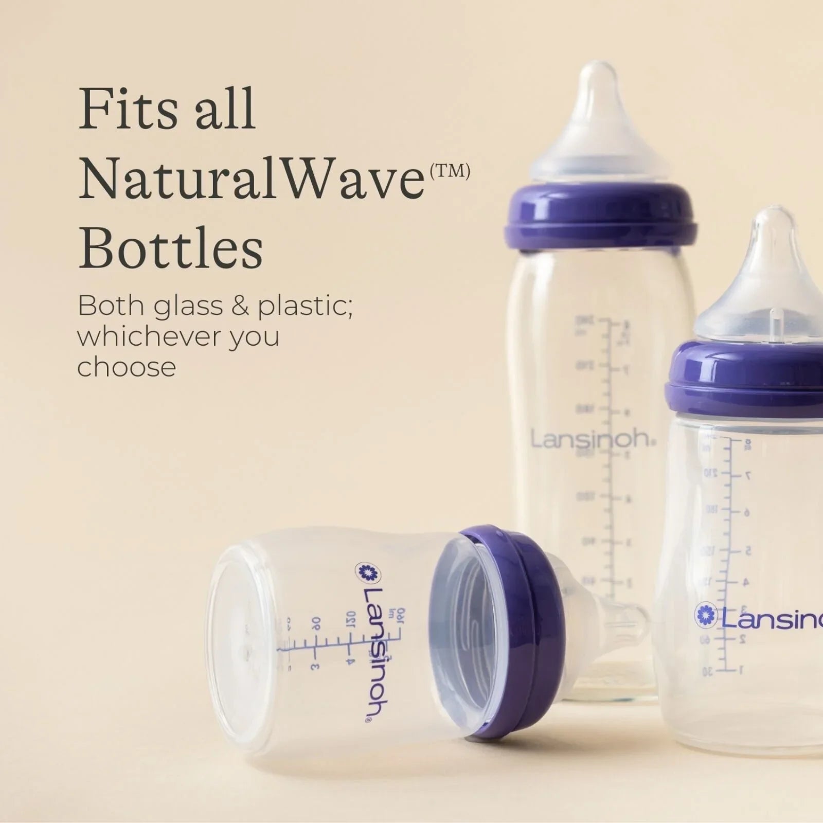 Lansinoh NaturalWave Medium Flow Teats Pack of 2 - mezetto ebebek ebebek
