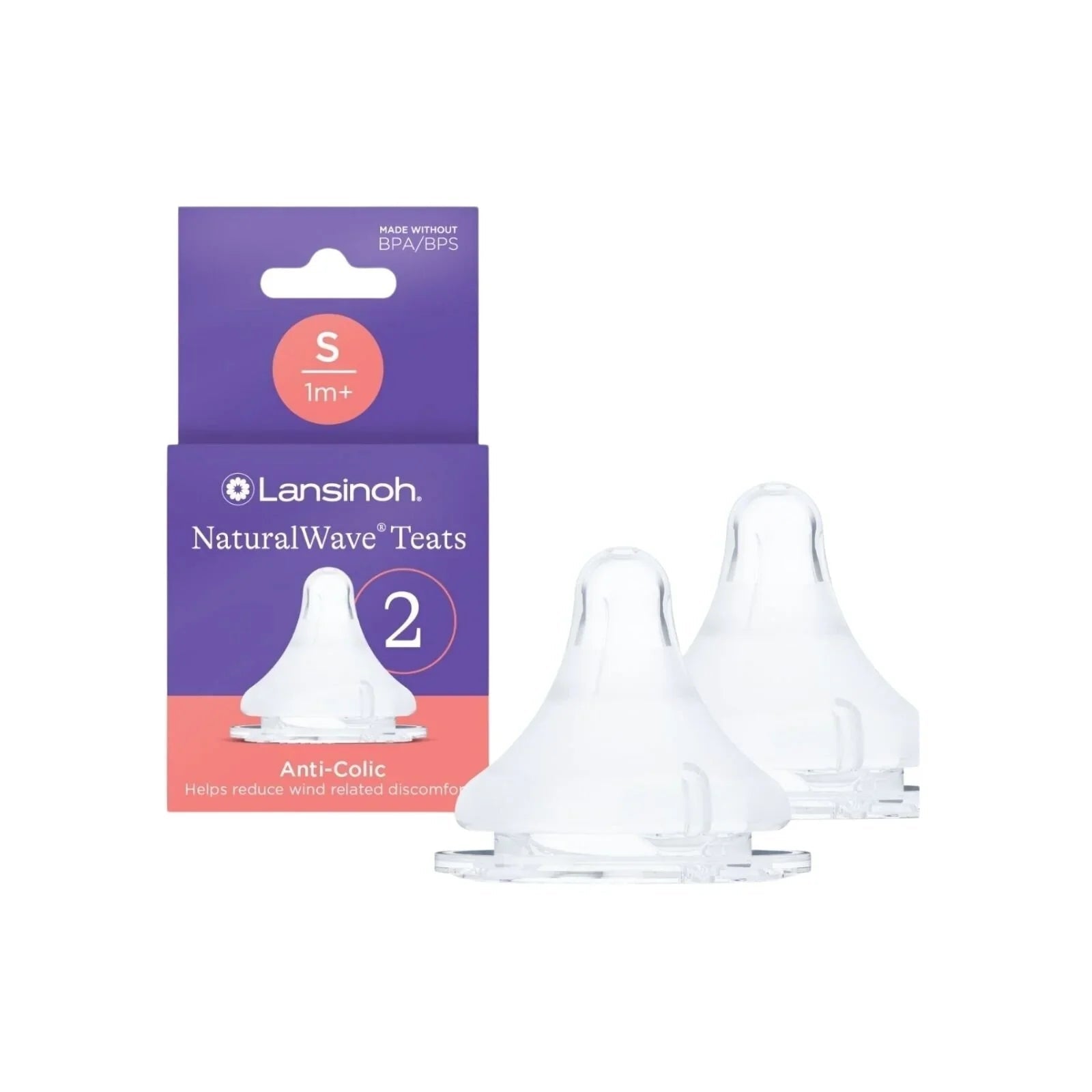 Lansinoh NaturalWave Slow Flow Teats Pack of 2 - mezetto ebebek ebebek