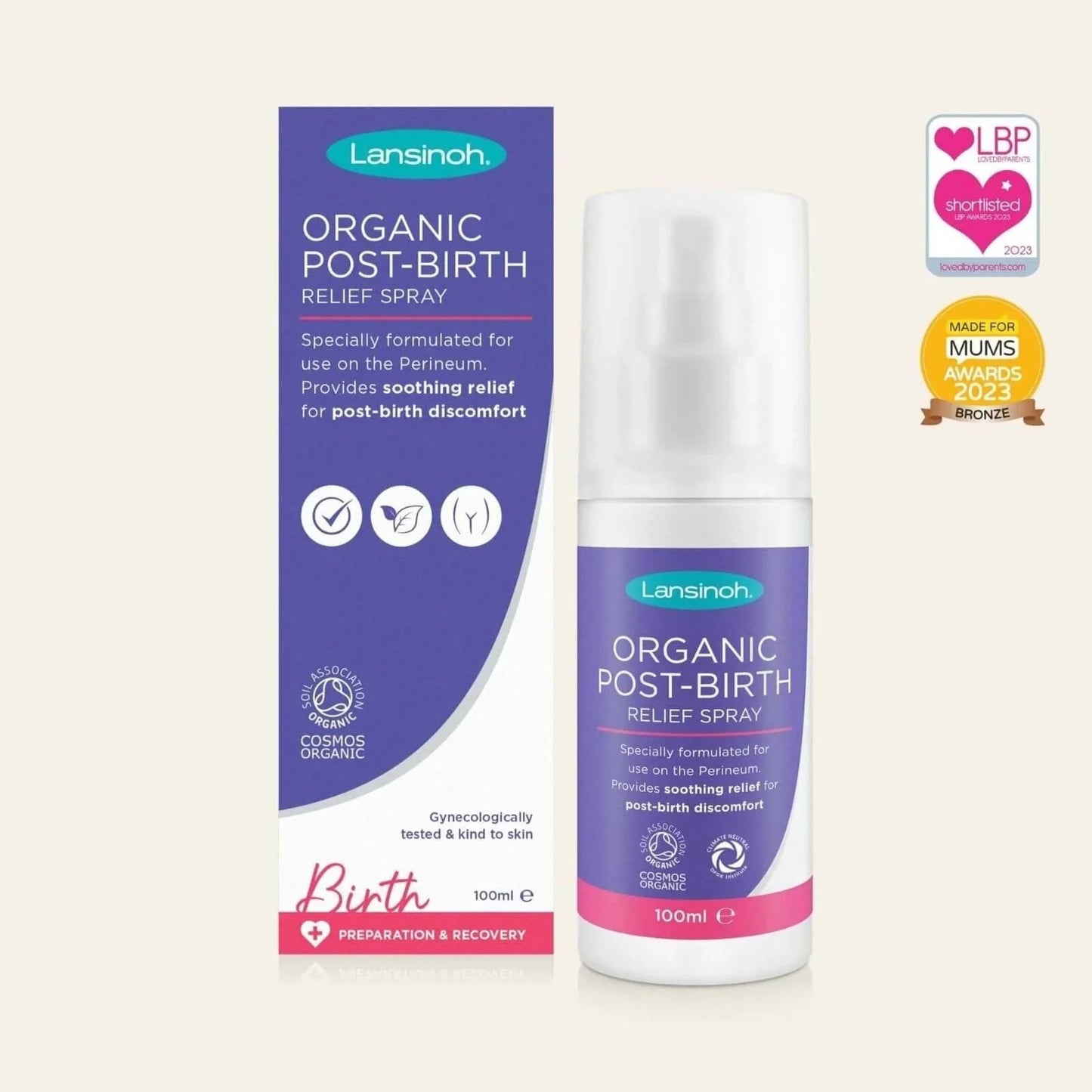 Lansinoh Organic Post - Birth Relief Spray 100ml - mezetto ebebek ebebek