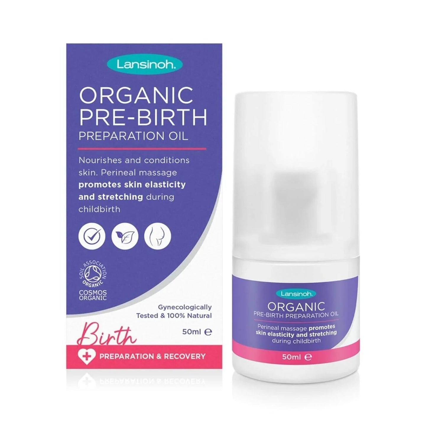 Lansinoh Organic Pre - Birth Preparation Oil 50ml - mezetto ebebek ebebek
