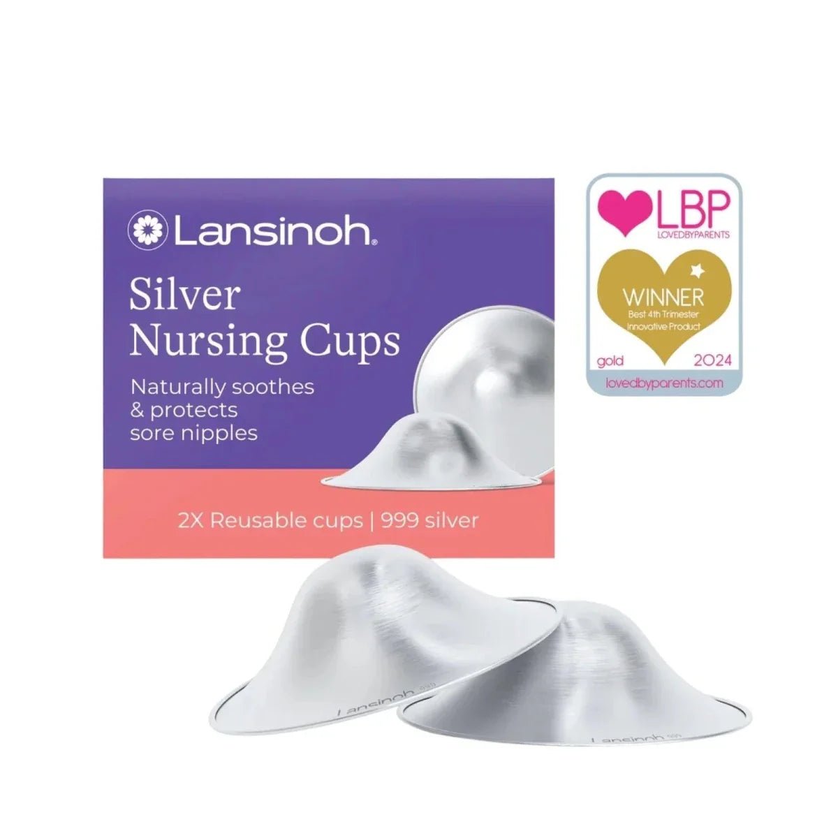 Lansinoh Silver Nursing Cups Pack of 2 - mezetto ebebek ebebek