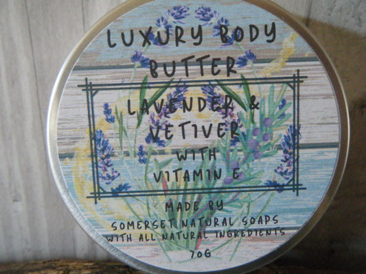 Lavender & Vetiver Luxury Body Butter - mezetto Shopify Collective Somerset Natural Soaps