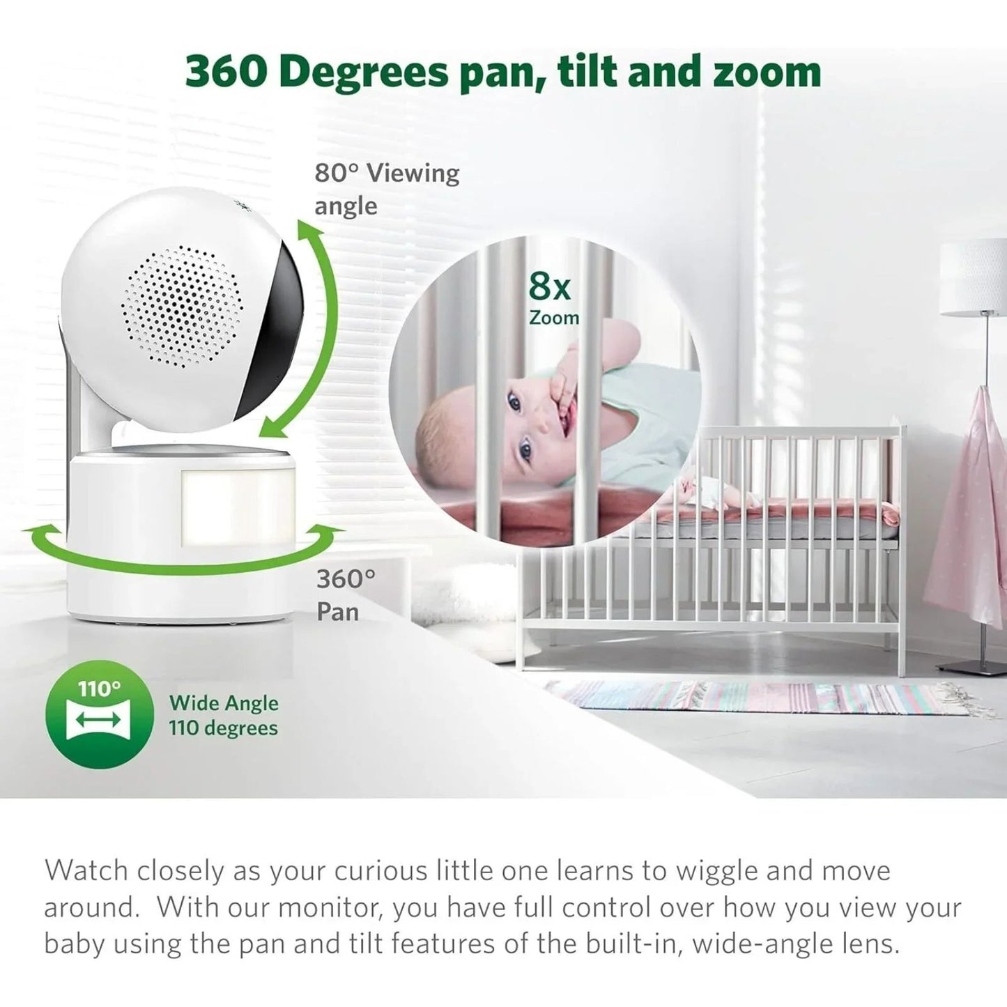LeapFrog 5" High Definition Pan & Tilt Monitor - mezetto ebebek ebebek