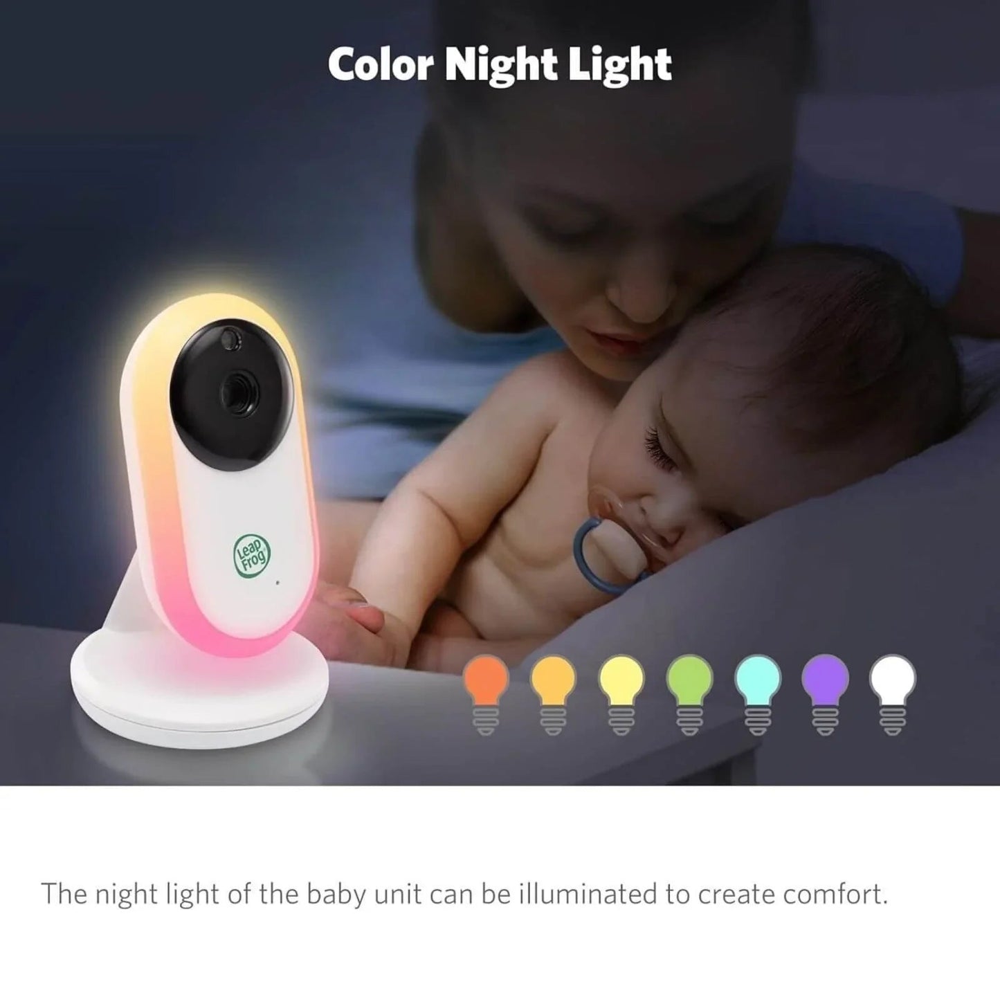 LeapFrog 5" Night Light Video Monitor - mezetto ebebek ebebek