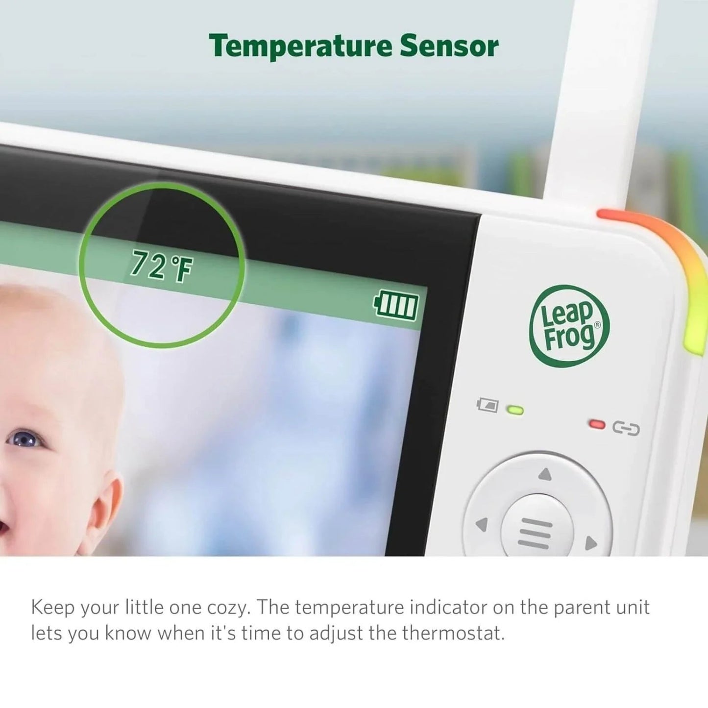 LeapFrog 5" Night Light Video Monitor - mezetto ebebek ebebek