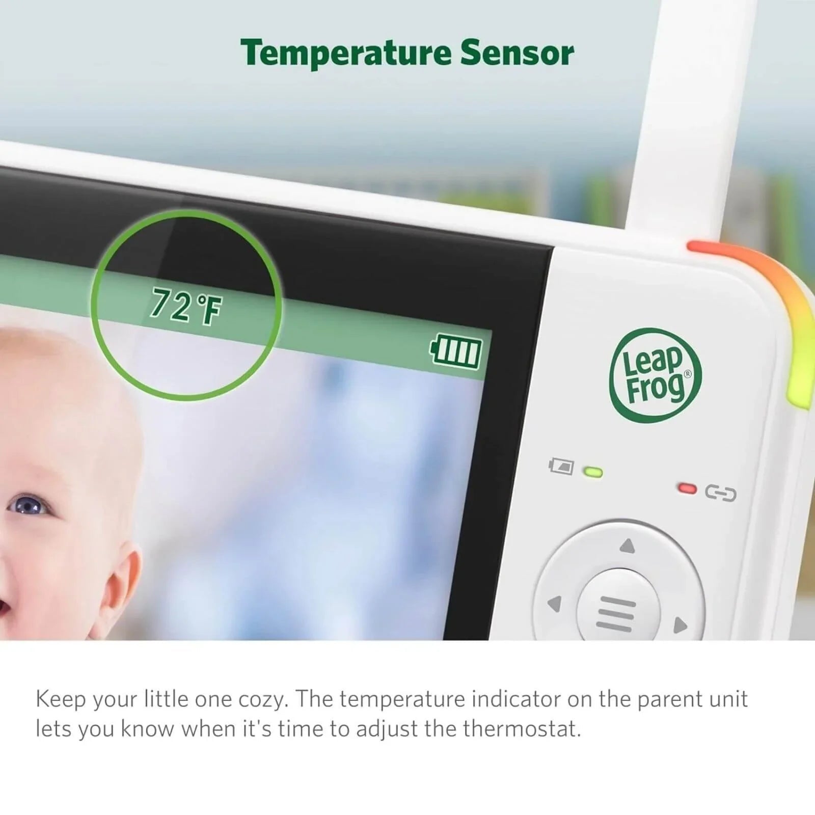LeapFrog 5" Night Light Video Monitor - mezetto ebebek ebebek