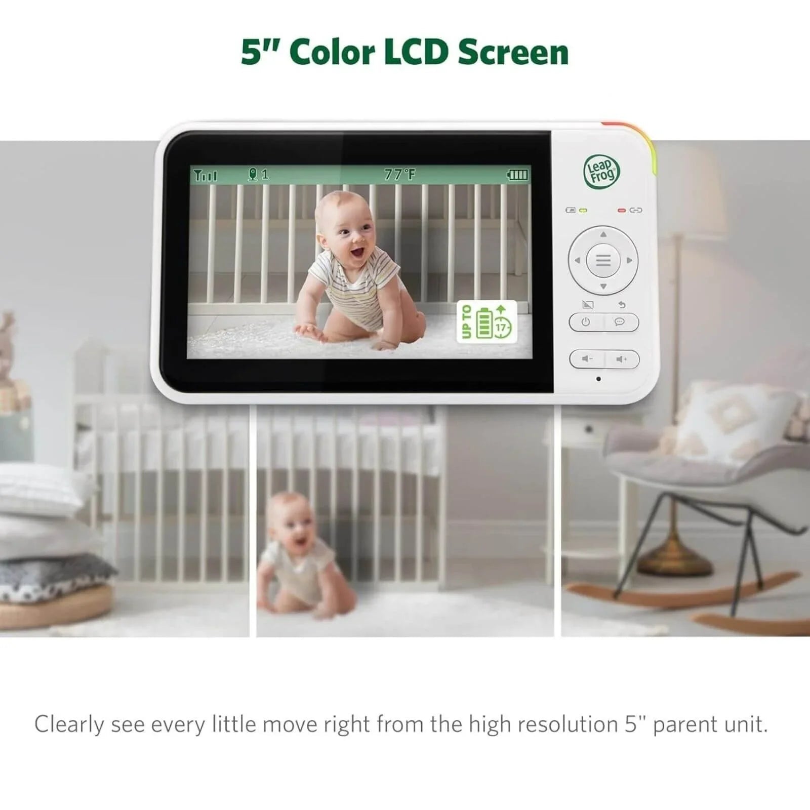 LeapFrog 5" Night Light Video Monitor - mezetto ebebek ebebek