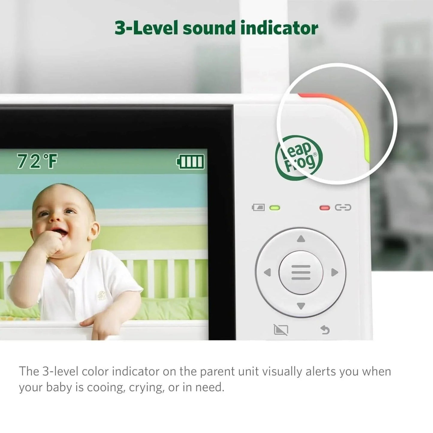 LeapFrog 5" Night Light Video Monitor - mezetto ebebek ebebek