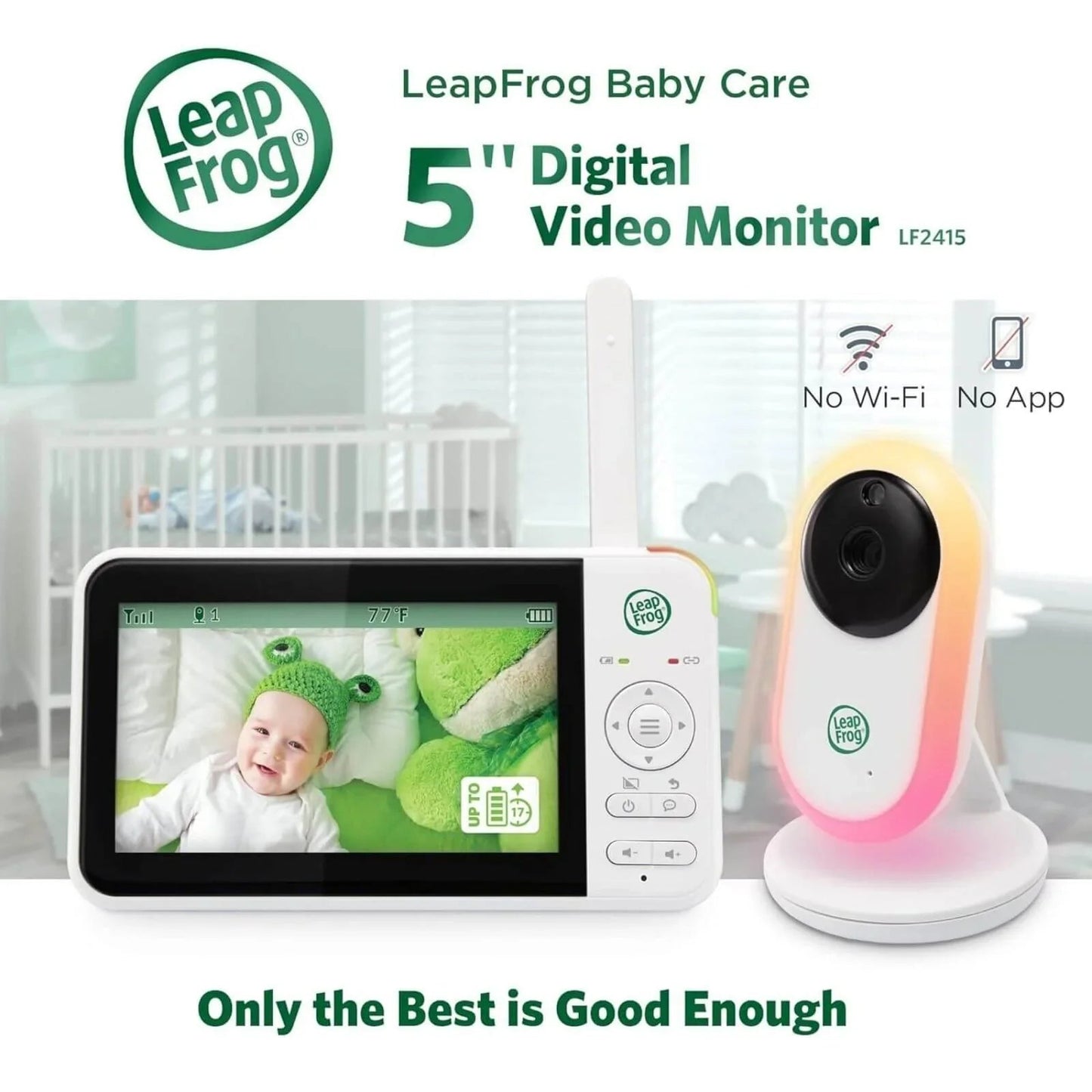 LeapFrog 5" Night Light Video Monitor - mezetto ebebek ebebek