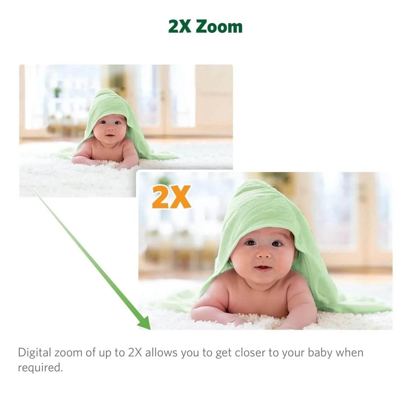 LeapFrog 5" Night Light Video Monitor - mezetto ebebek ebebek