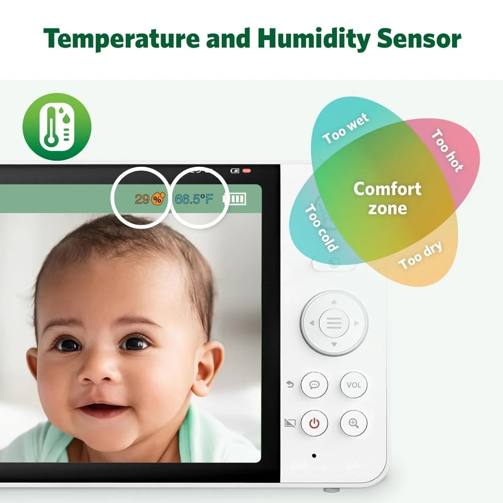 LeapFrog LF920HD 7" HD Video Baby Monitor - mezetto ebebek ebebek
