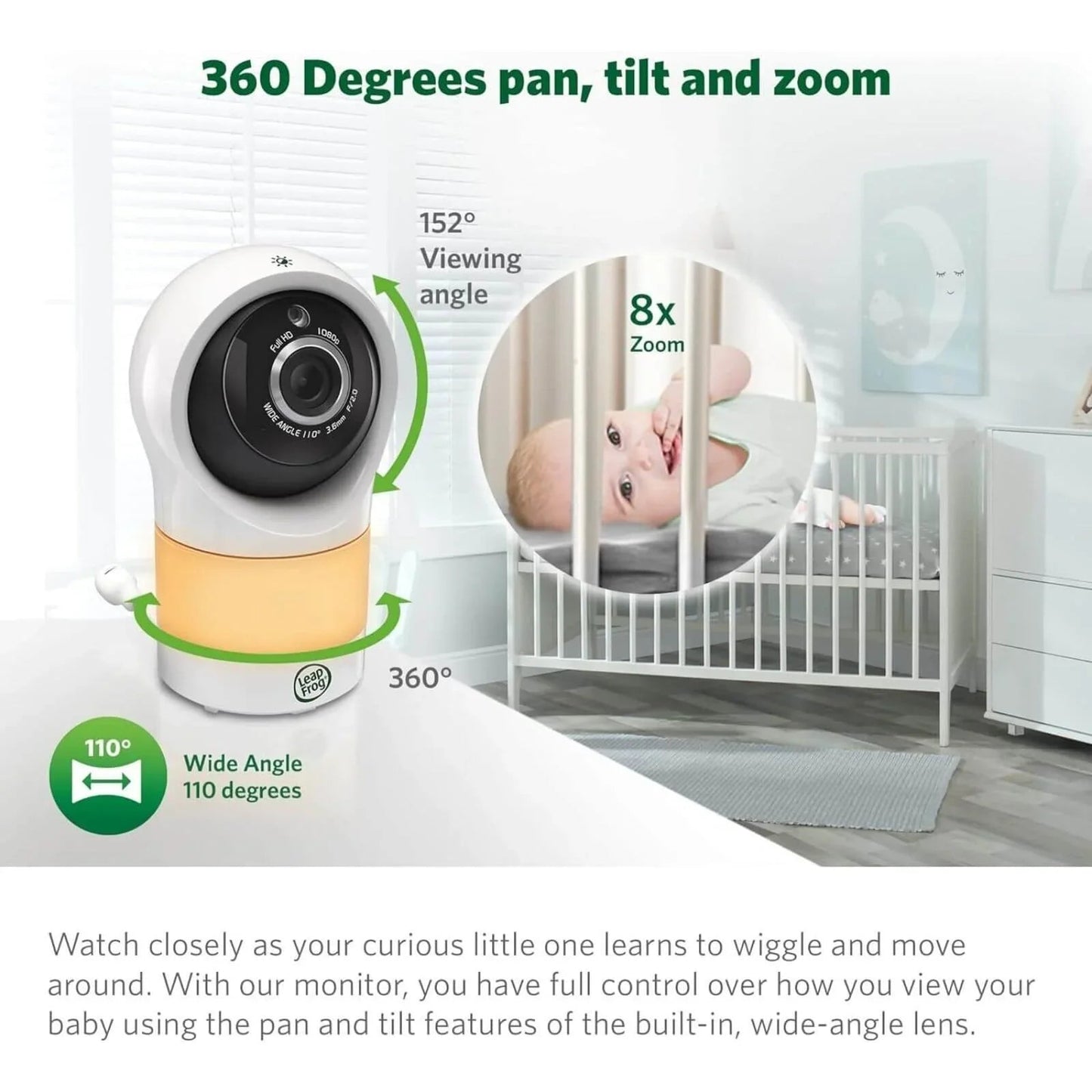 LeapFrog WiFi Standalone Video Baby Monitor - mezetto ebebek ebebek