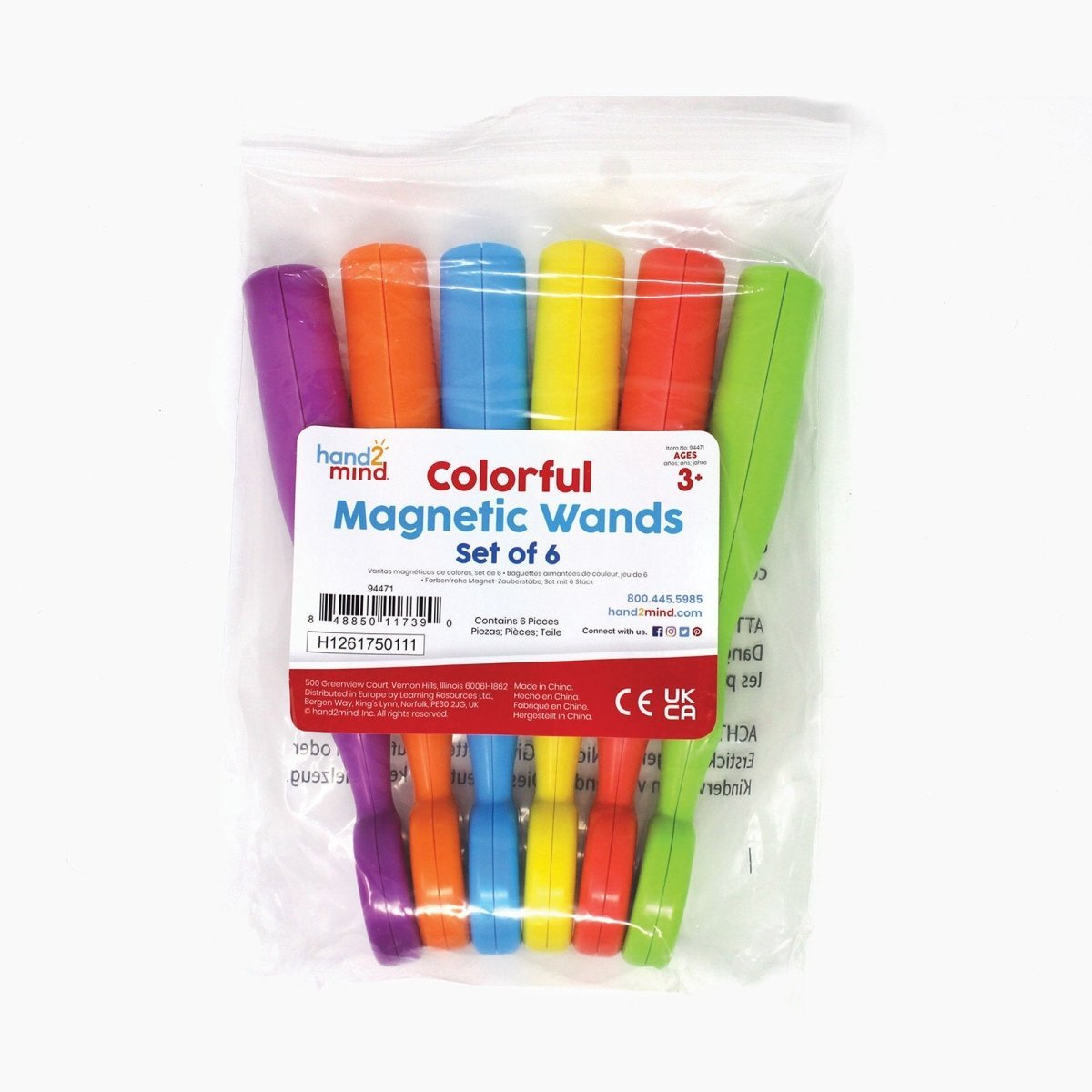 Learning Resources Colourful Magnetic Wands (Set of 6) - mezetto ebebek ebebek