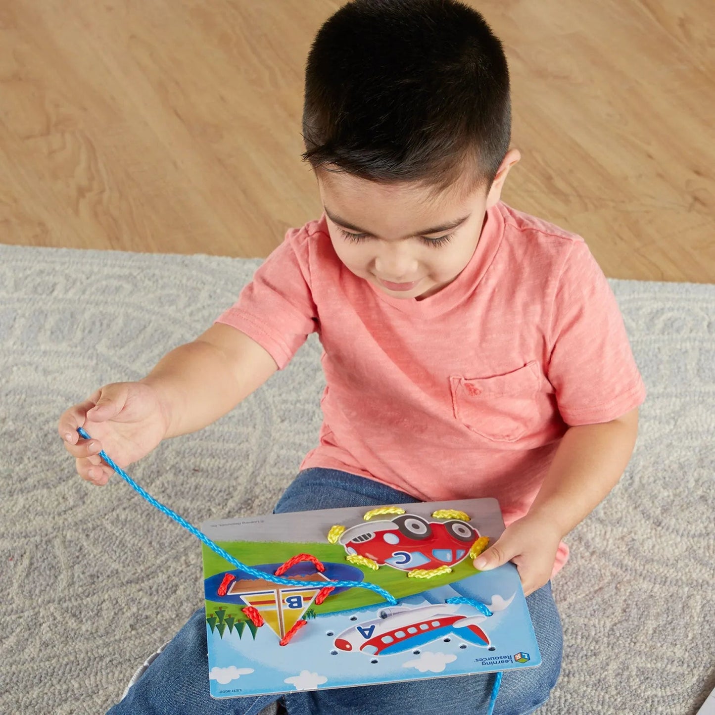 Learning Resources Learning Lace Skill Boards 12 pcs - mezetto ebebek ebebek