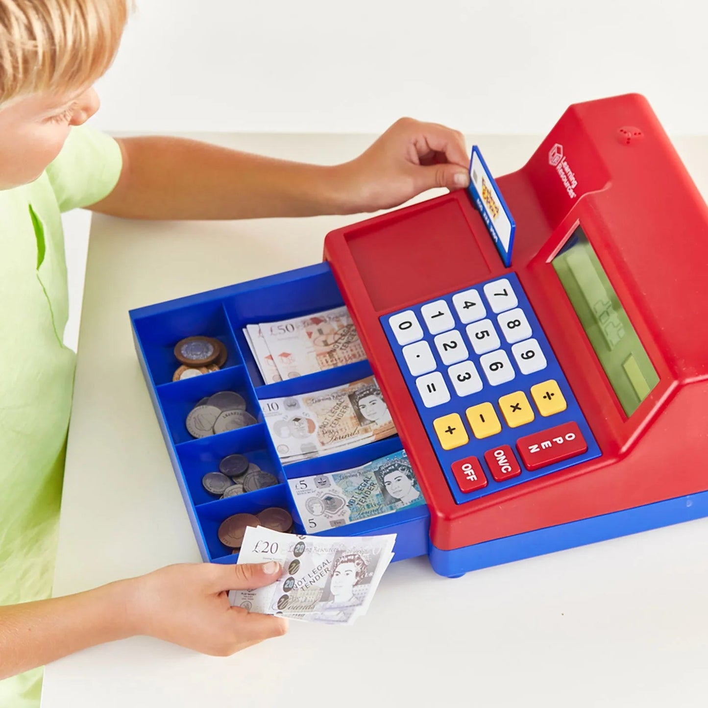 Learning Resources Pretend & Play Calculator Cash Register - mezetto ebebek ebebek