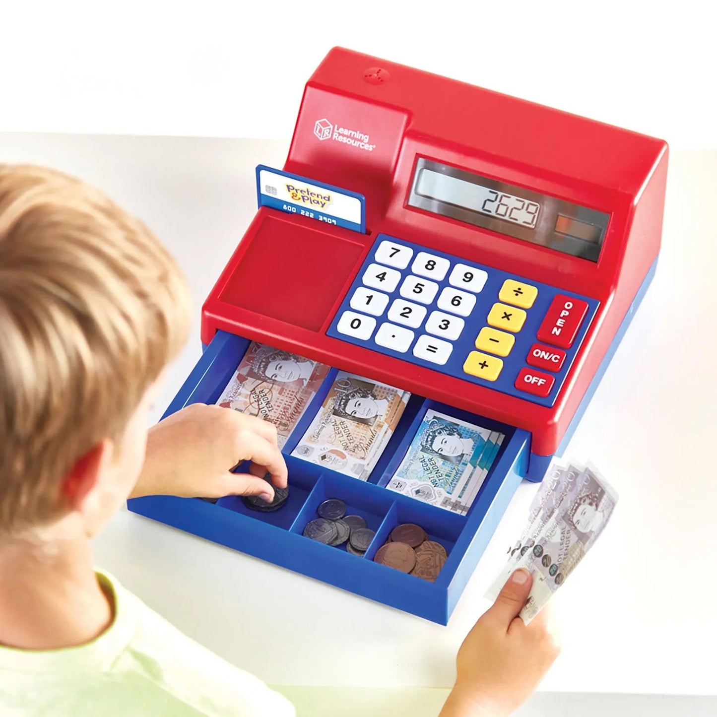 Learning Resources Pretend & Play Calculator Cash Register - mezetto ebebek ebebek