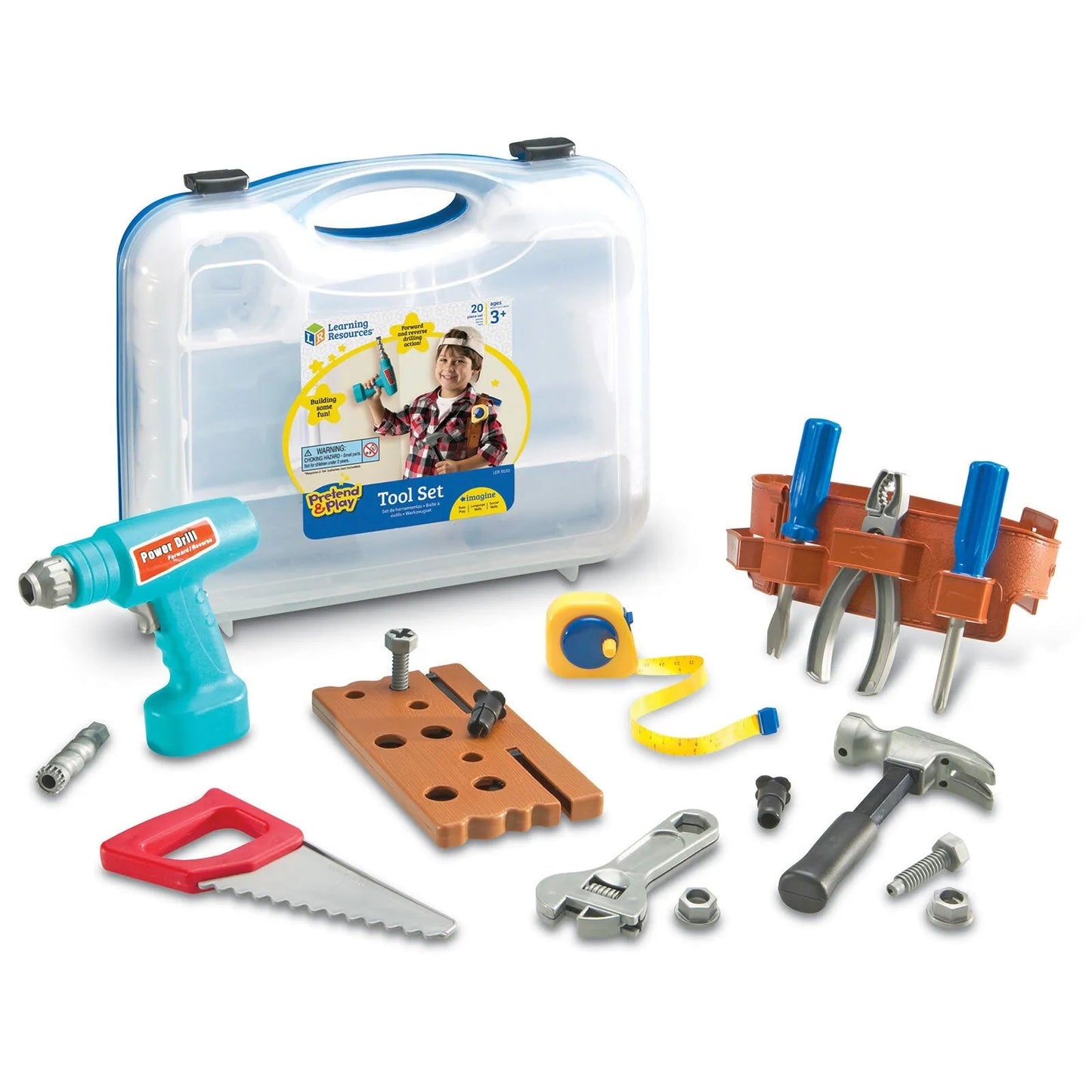Learning Resources Pretend & Play Work Belt Tool Set - mezetto ebebek ebebek