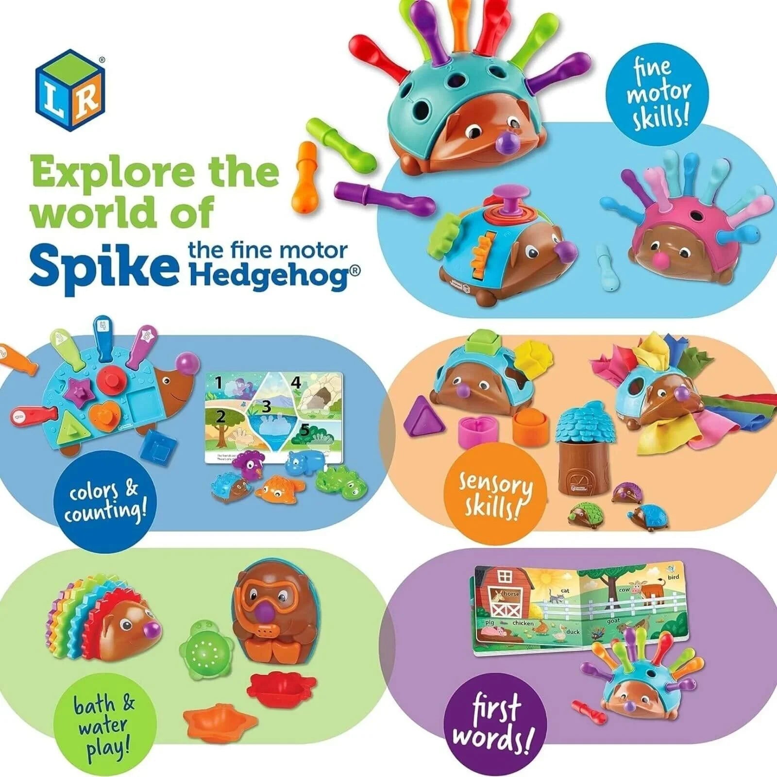 Learning Resources Spike the Fine Motor Hedgehog First Word - mezetto ebebek ebebek