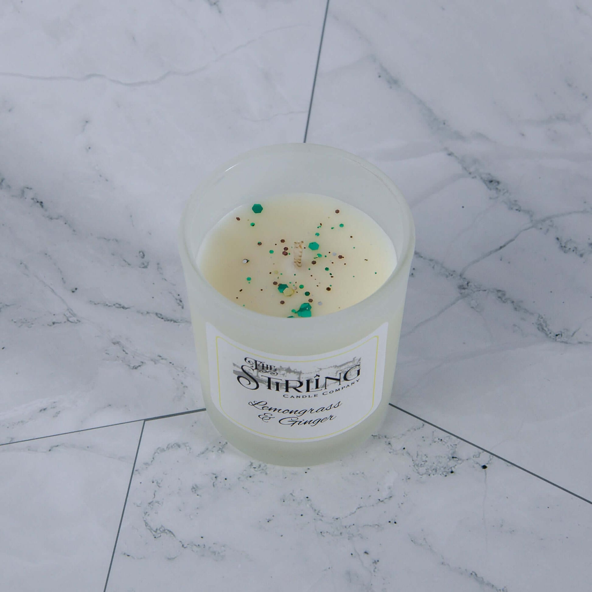 Lemongrass & Ginger - Small Candle - mezetto Shopify Collective The Stirling Candle Company