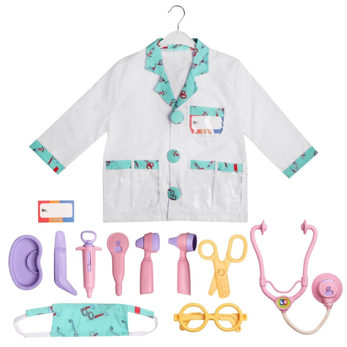 Let's Be Child Doctor Child Costume Assorted - mezetto ebebek ebebek