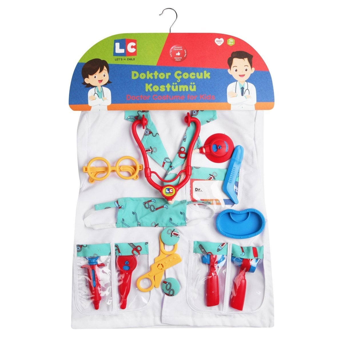 Let's Be Child Doctor Child Costume Assorted - mezetto ebebek ebebek
