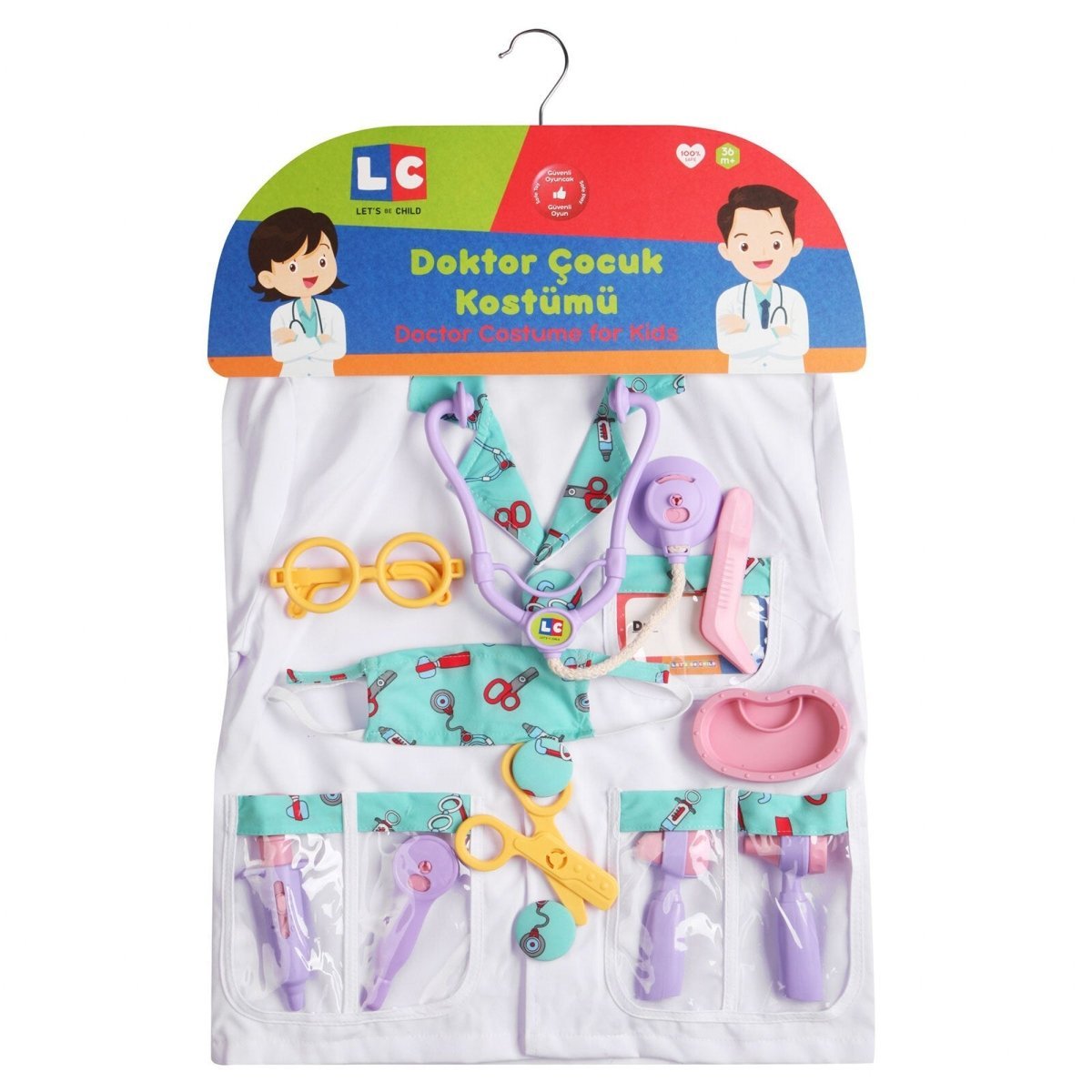 Let's Be Child Doctor Child Costume Assorted - mezetto ebebek ebebek